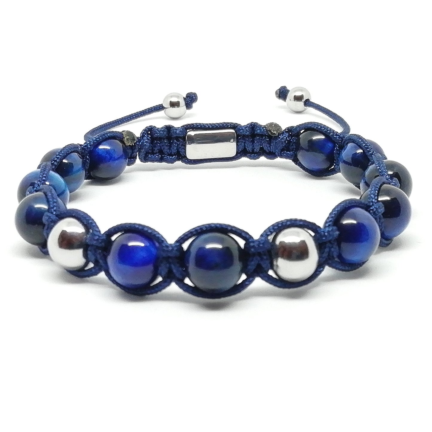 Shamballa with blue tiger eye.