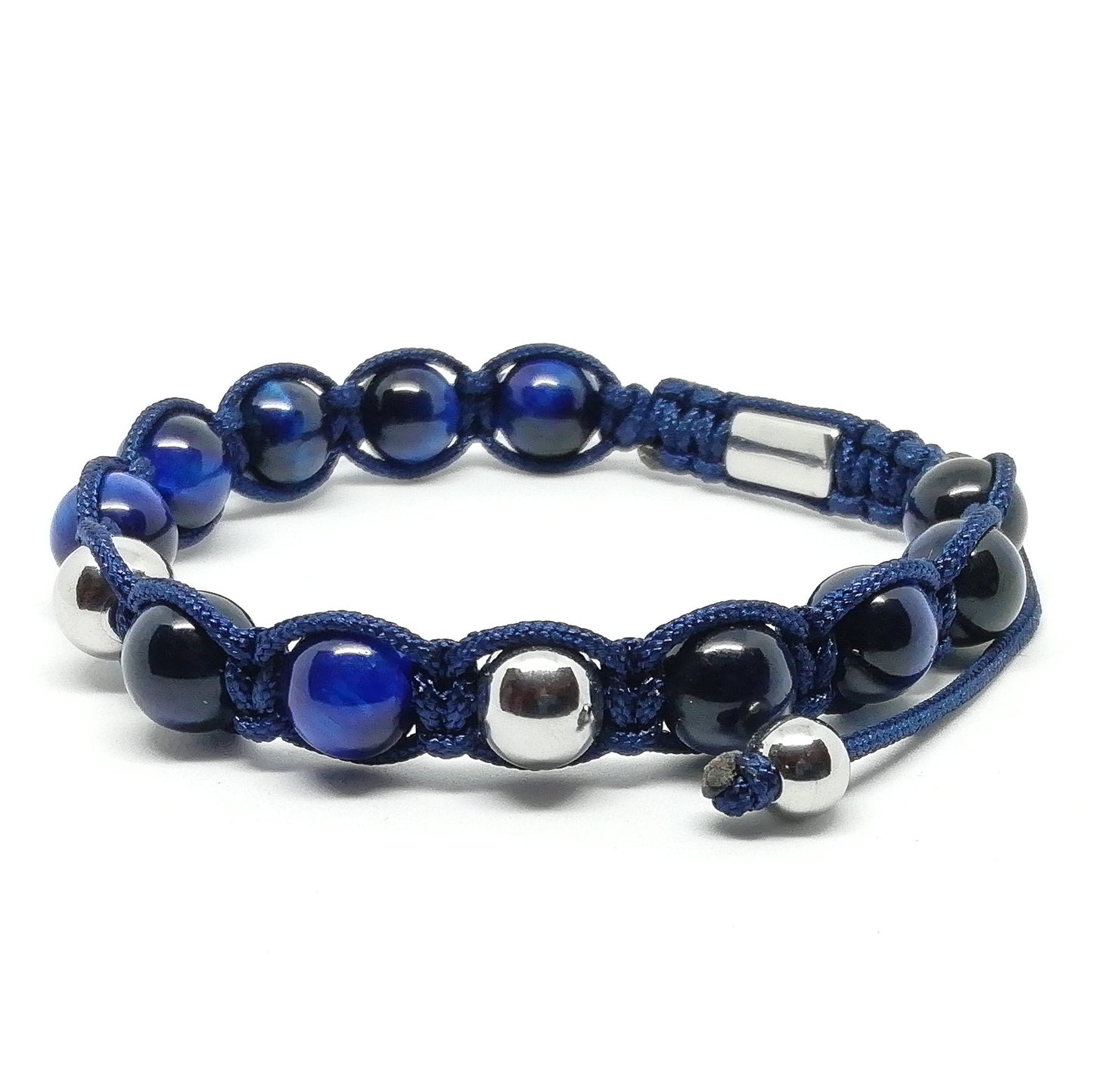 Shamballa with blue tiger eye.