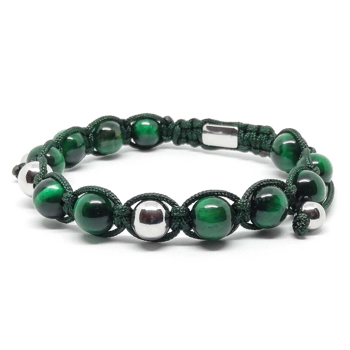 Shamballa with green tiger eye.