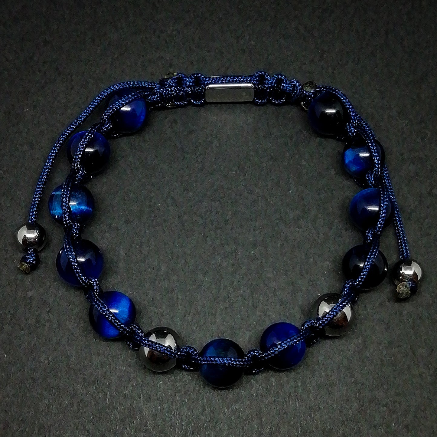 Shamballa with blue tiger eye.